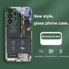 Creative Circuit Board for Samsung Galaxy S24 Plus S20 21 FE S23 Ultra S8 9 A70 72 73 50 51 52 53 Tempered Glass Phone Case