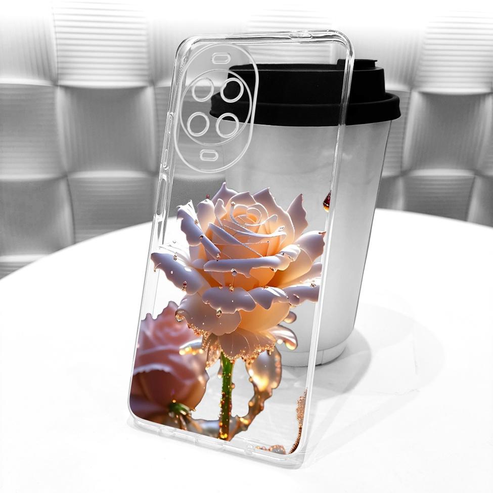 Transparent Case For Huawei Nova 15 Cover Cute Cat Fashion Butterfly Luxury Painted Casing For Huawei Nova15 PSN-AL00