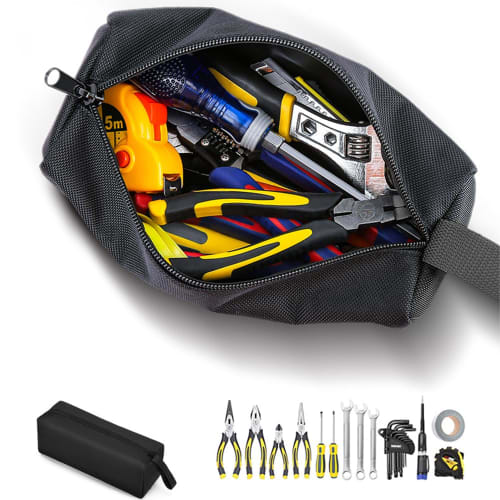 Vitalux Tool Bags, Set of 2, Small Tool Organizers for Screwdrivers and Motorcycle Tools, Large Capacity, Durable 1680D Oxford Fabric, Carry-On, Blue