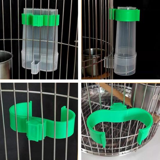 Automatisk fuglevanndispenser Fugledrikkemater Gjennomsiktig fuglebur vannfontene for Budgie Cockatiel Lovebird Canary Finch