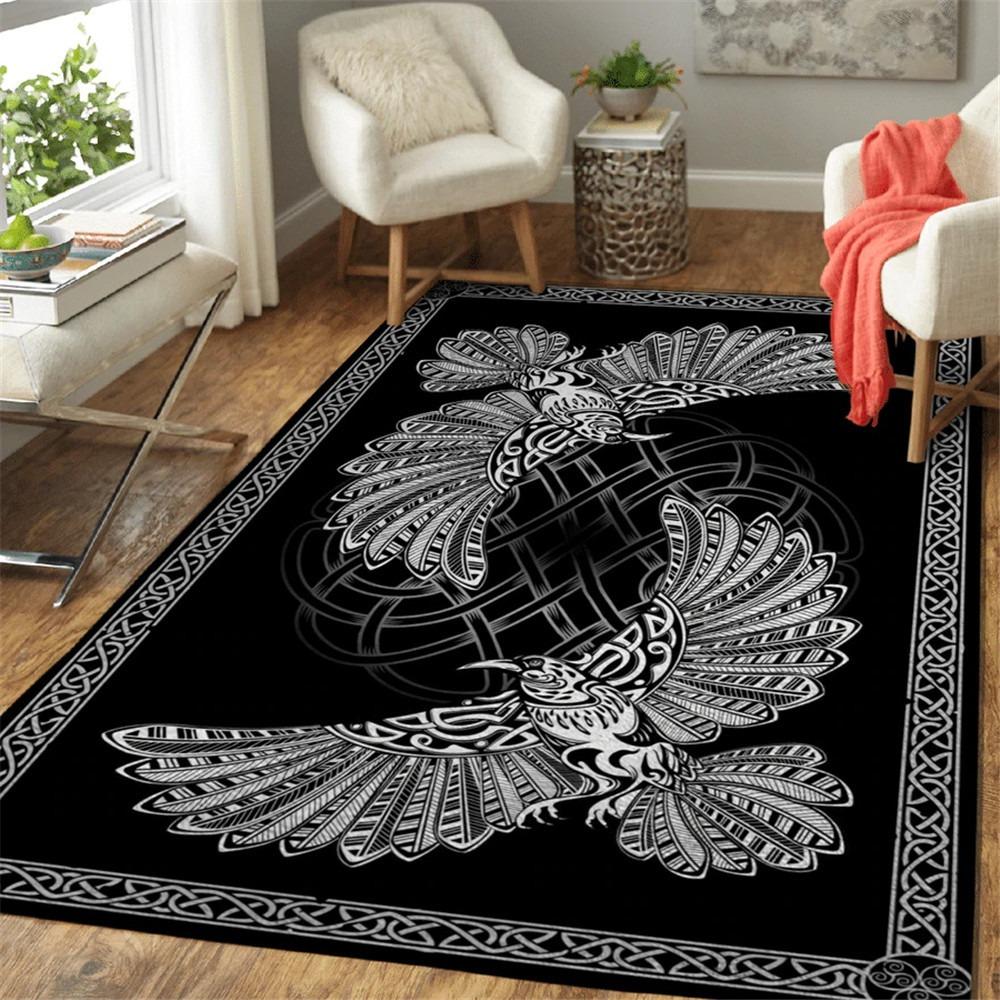 3D Viking Fashion Large Carpet Rug for Home Living Room Bedroom Sofa Doormat Decor Kids Play Area Rug Carpet Non-slip Floor Mat