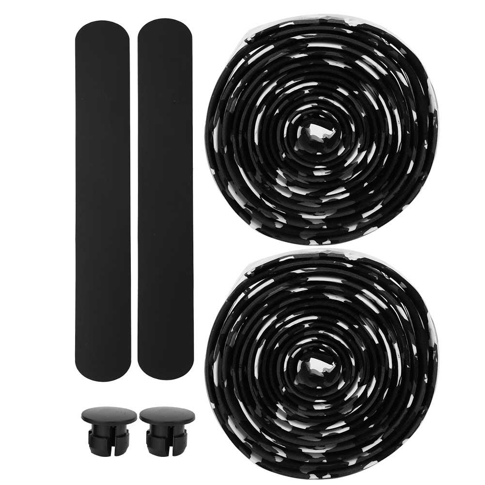 Anti Skid Mountain Bike Handlebar Tapes Bicycle Cycling Handle Bar Wrap (black&white Camo)