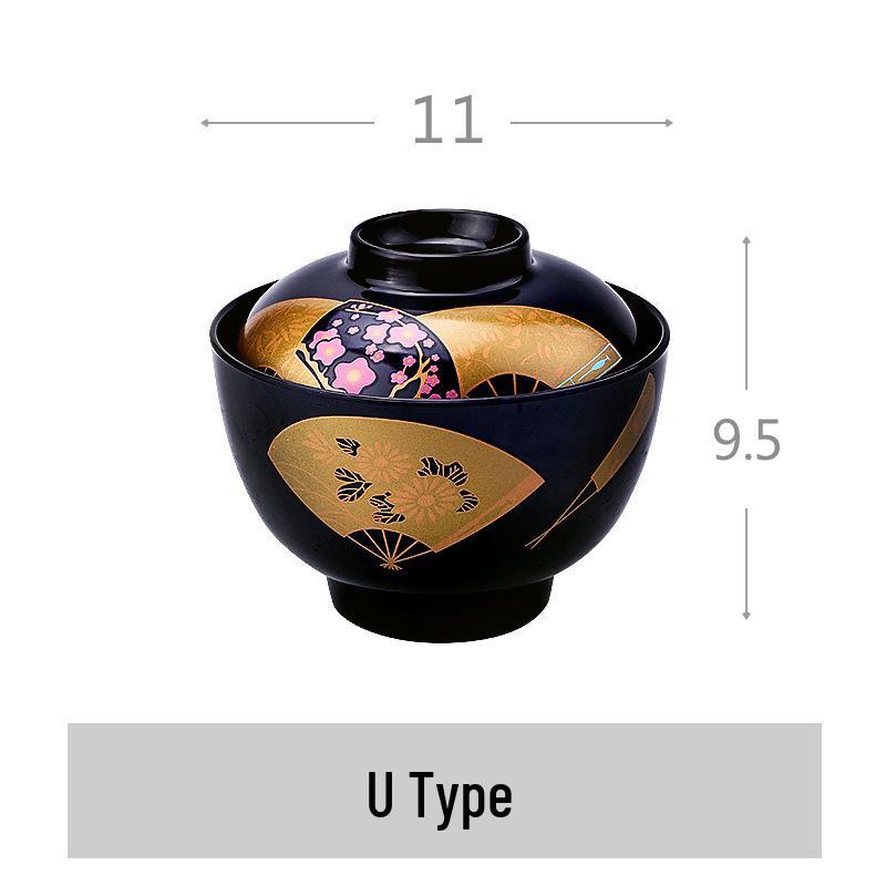 Japanese-Korean Style Soup Bowl with Lid - Versatile for Soup, Rice, or Dipping Sauces
