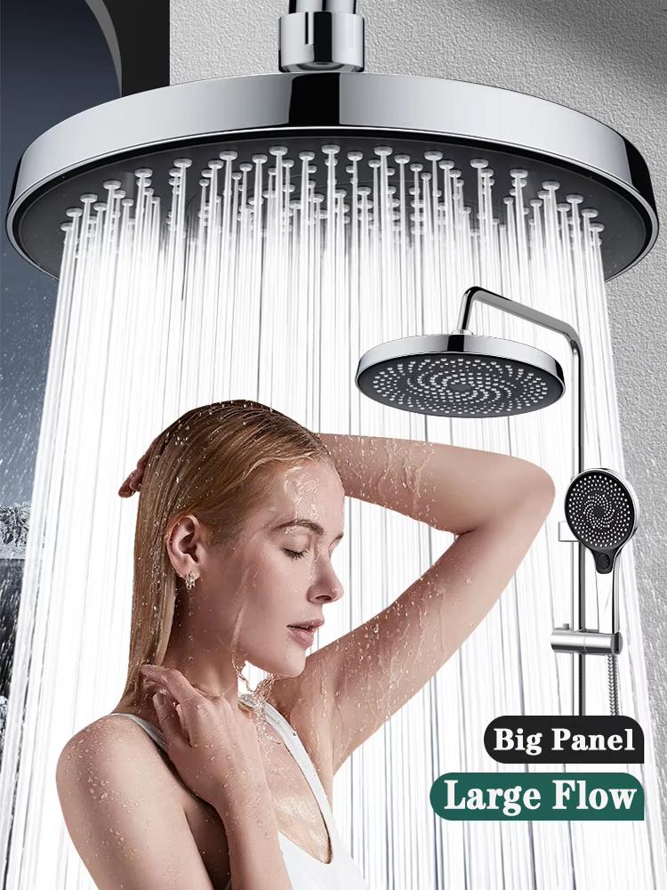 275mm Big Panel Water Saving Supercharge Ceiling Mounted Shower Head 11 Inch High Pressure Large Flow Rainfall Top Showerhead