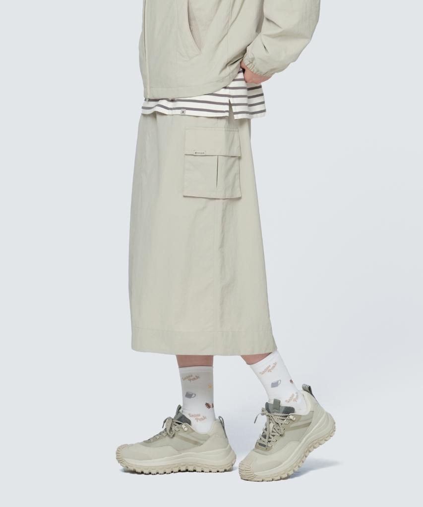SNOWPEAK APPAREL Cample Women'S Cargo Skirt (S24Fwcsk17) Light Beige