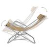 Chaises inclinables - vidaXL - 2 pcs - Acier laqué - Confort optimal - Pliantes
