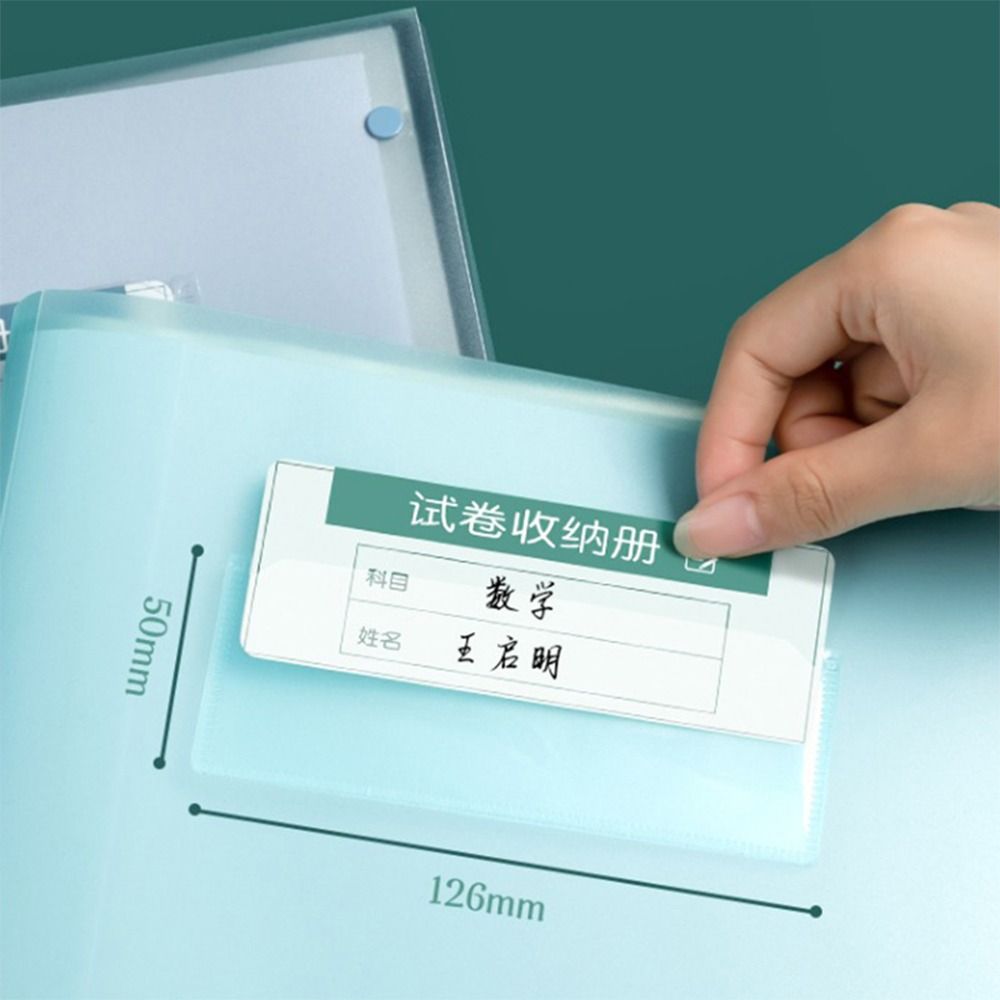 30/40/60Pages Test Paper Storage Bag Large Capacity Storage Booklet A3 File Folder  Student