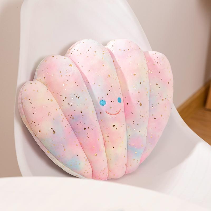 

New Shell Pillow Girl Heart Plush Toy Starfish Shell Home Sofa Pillow Soft Cute Girls Bedside Pillow Holiday Gift