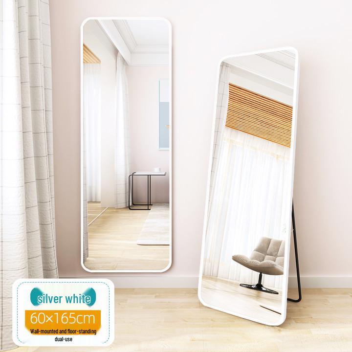 Full-Length Floor-Standing Wall-Mounted Dressing Mirror for Bedroom or Living Room.
