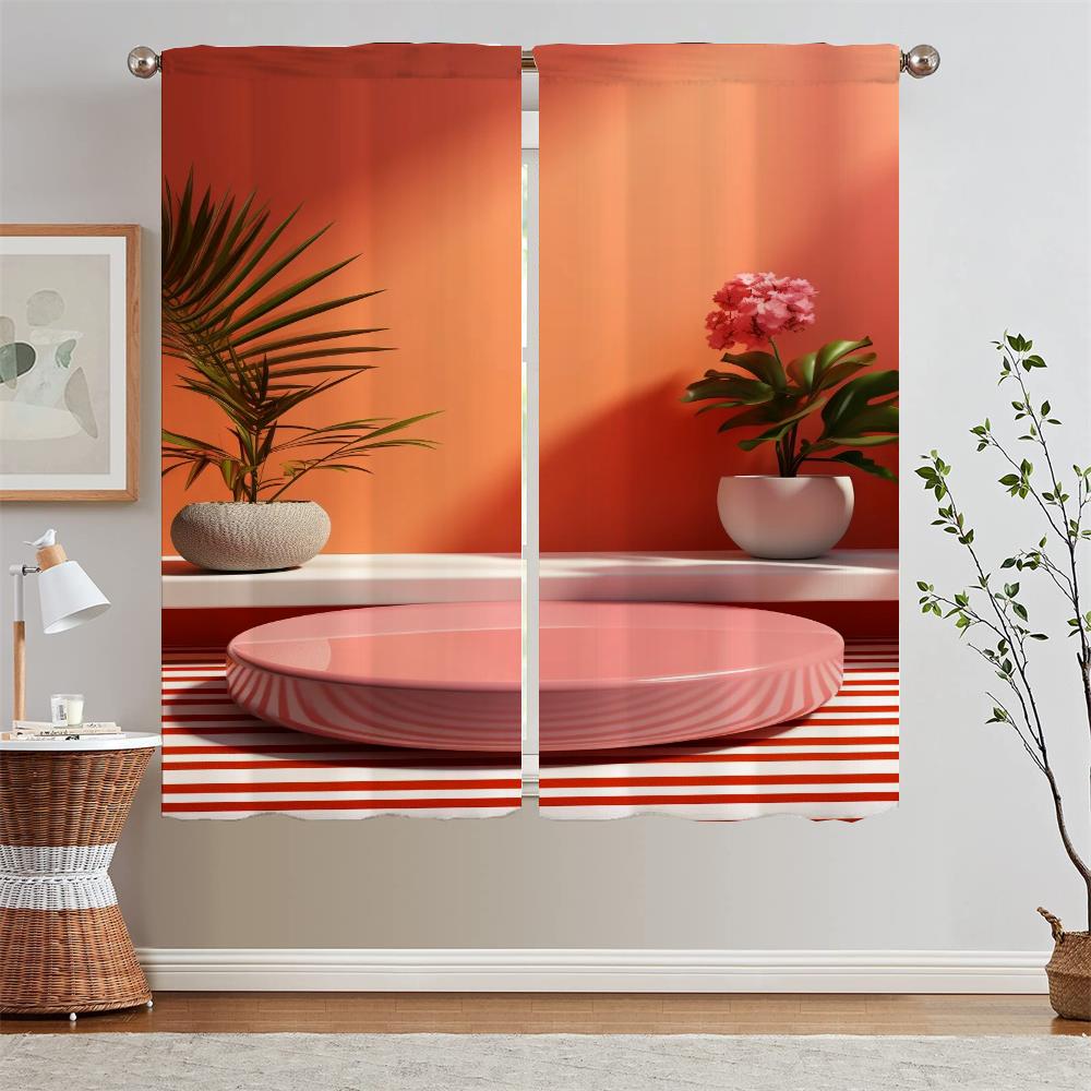 Morandi Pink Kitchen Curtains Salon 2 Cheap Pieces Short Window Curtains Home Chiffon Curtain Tiebacks Blinds Curls Tentacles