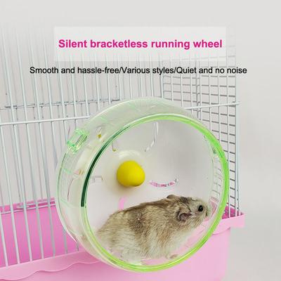 1 st Hamster Löpdisc Leksak Tyst Litet Husdjur Vattentät Bur Roterande Jogginghjul För Guldhamster Marsvin Husdjur