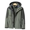 Outdoor Jacket Men's Three-in-one Waterproof and Windbreaker Removable Thickened Autumn and Winter Mountaineering Jacket Women