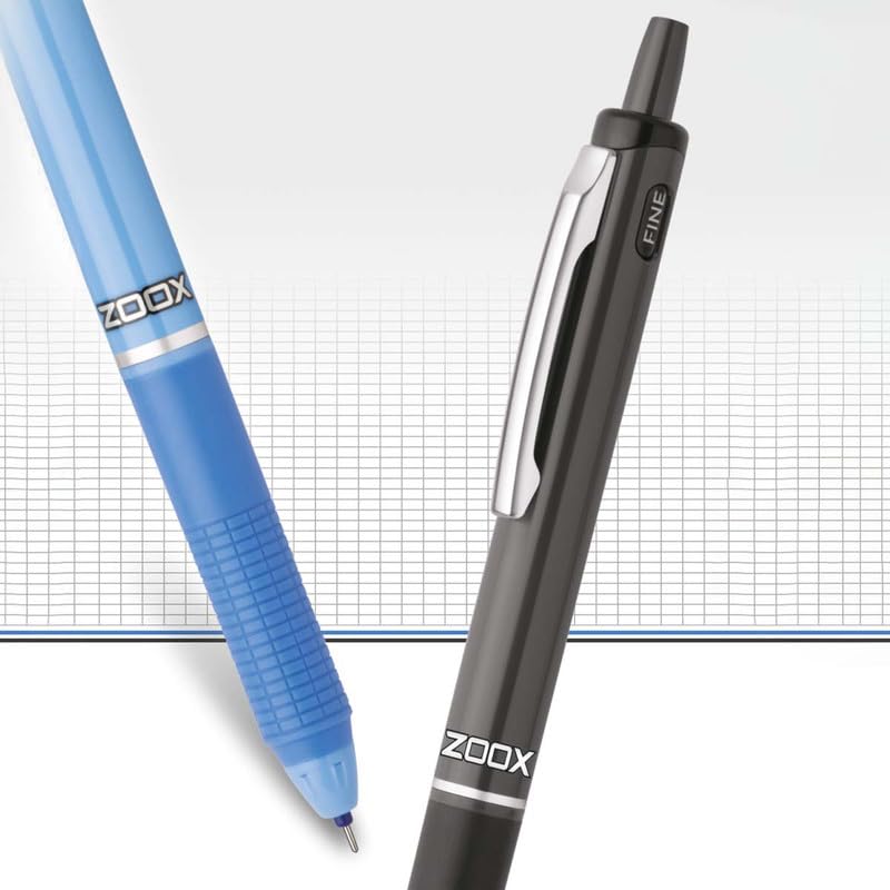 Flair Zoox H7 Liquid Ink Retractable Roller Pen Pack Of 2 Blue Ink 0.5 Mm Soft Grip For Office School Writing Use
