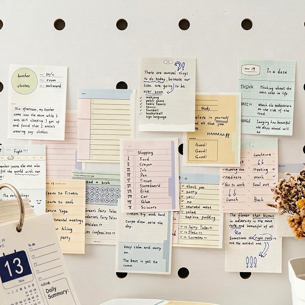 Daily Schedule Notepad Non-Adhesive Tearable Planning Notepad Non-Adhesive Memo Pad Pre-Scored Weekly Plan Memo Pad For Students
