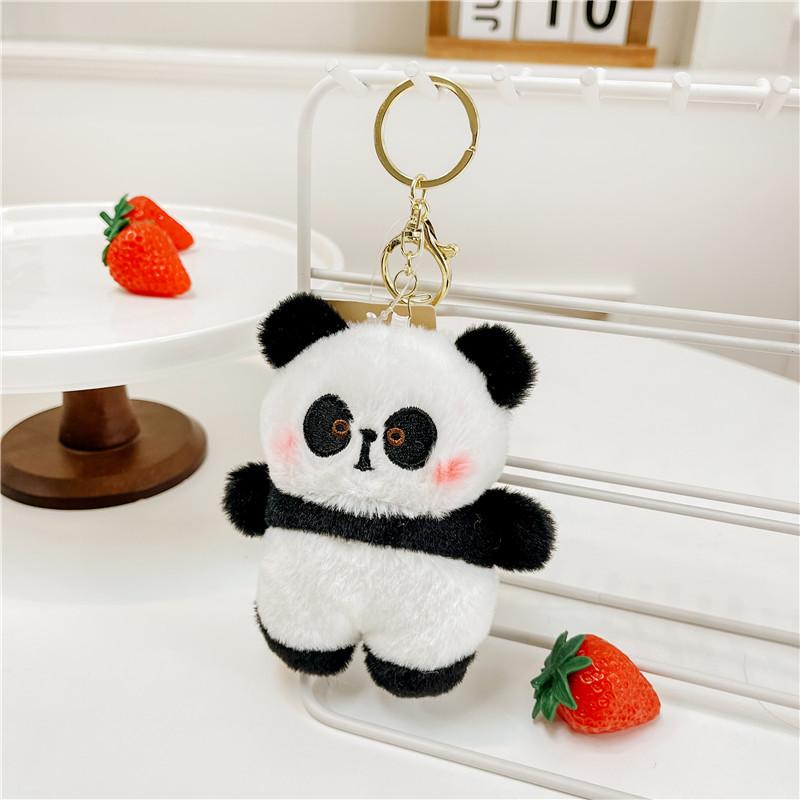 Cartoon 4-inch Pendant Keychain Atmosphere Doll Cute Rabbit Backpack Accessories Grab Machine Doll Boutique