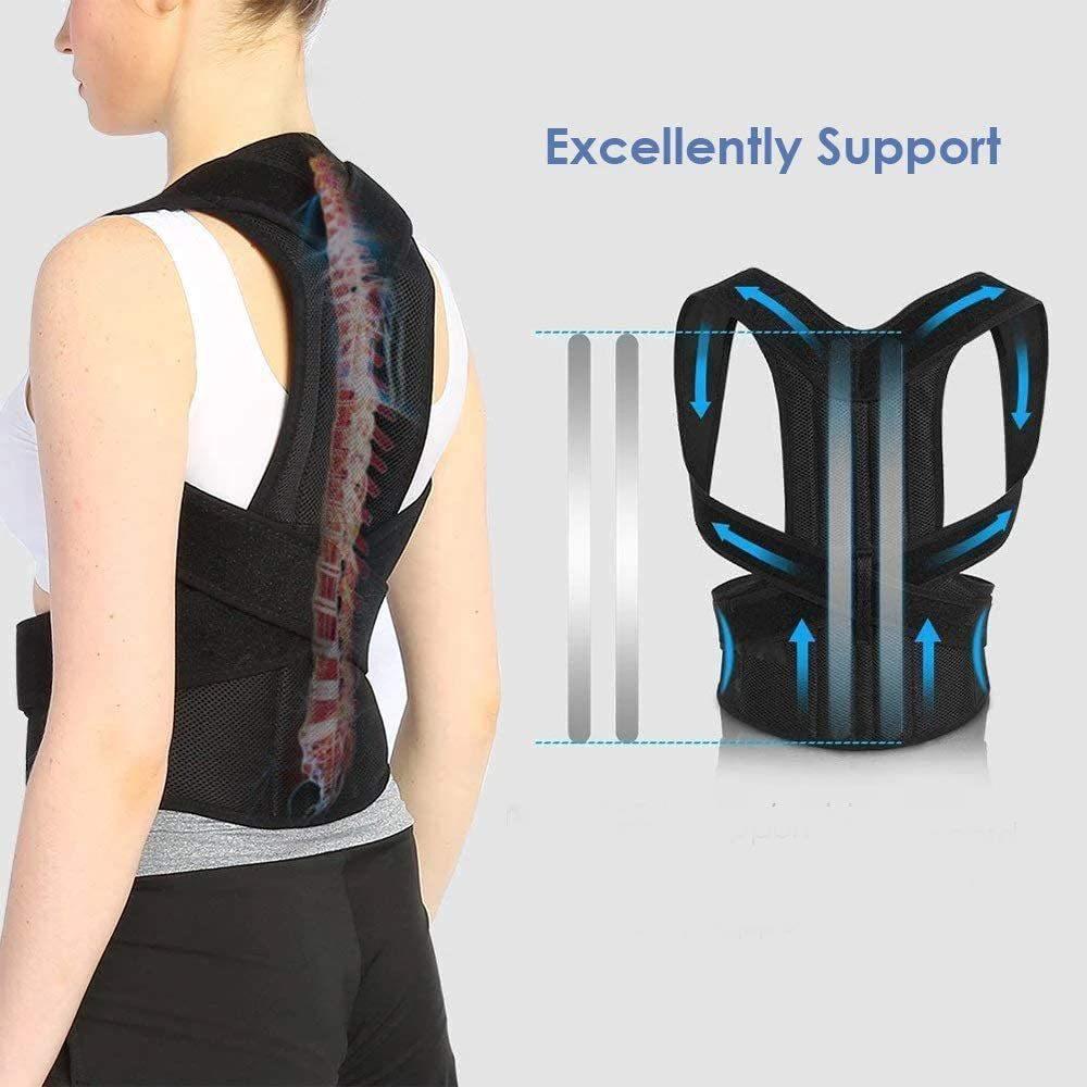 Posture Correction Belt with Shoulder Strap Support