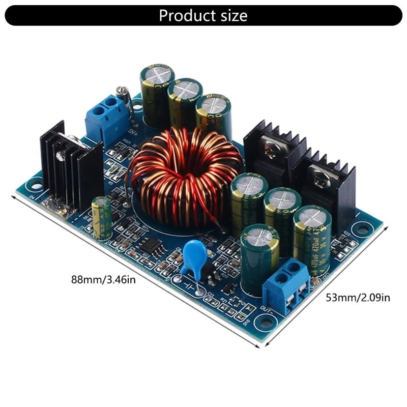 High Efficiency Step Down Voltages Regulator Board 12-90V Input to DC9V/12V/19V/24V Output with Protections