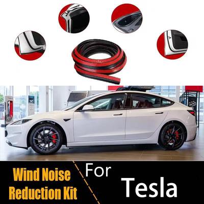 A Set of Car Sealing Strips Door Soundproofing Strips Trunk Soundproofing Strips For Tesla Model 3 Model Y Model S Model X Heat Shields 2