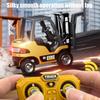 1/64 Remote-Controlled Alloy Forklift Engineering Vehicle Tabletop Toys Model Collection Gift For Boys