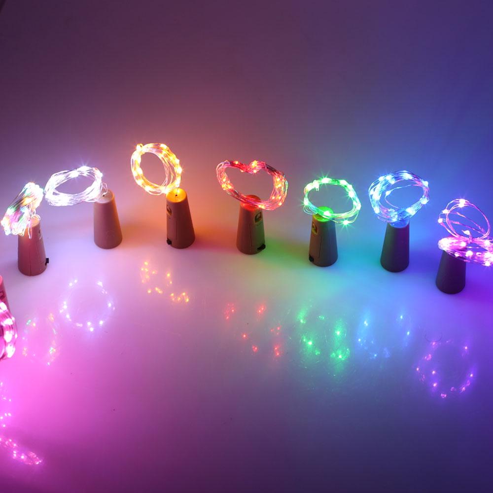 1M Wine Bottle String Lights For Party Copper LED Garland Fairy Cork Night Light Corker Battery Operated Glass Decoration