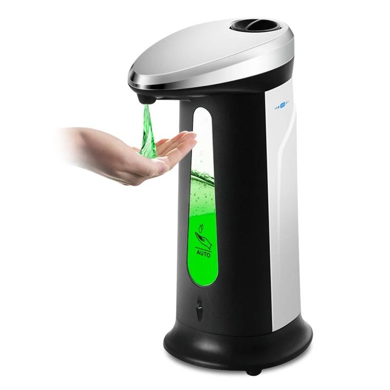 Touchless Automatic Sensor Liquid Soap Dispenser 400ml ABS Intelligent for Bathroom Kitchen Countertop Hand Wash