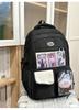 Schoolbag Japanese new high-value fresh and sweet contrasting splicing backpack junior high school students lightweight large-capacity backpack