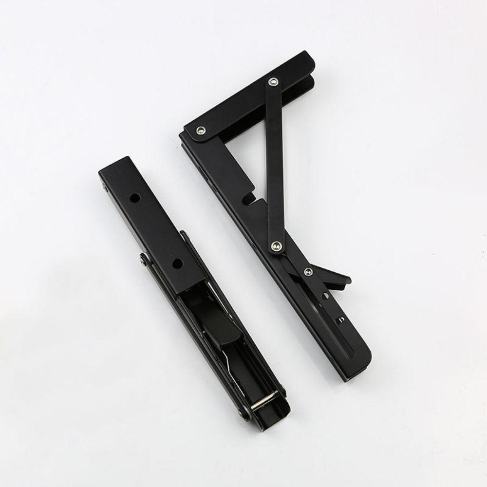 2 Pcs Heavy Duty Folding Shelf Brackets L Shape Triangle Stand Rust Proof Support Rod  Home