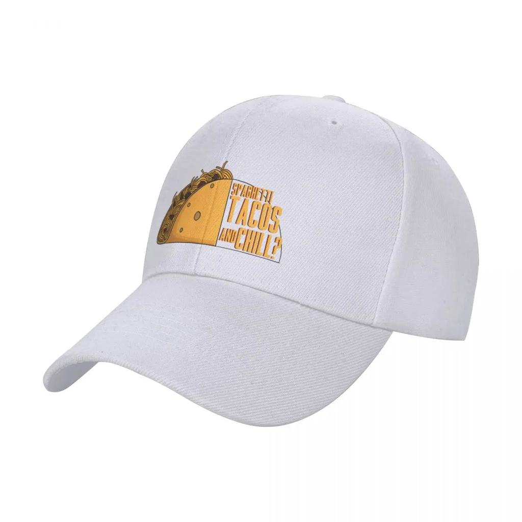 Tacos and Chill Baseball Cap Foam Party Hat Trucker Streetwear Womens Golf Clothing Mens