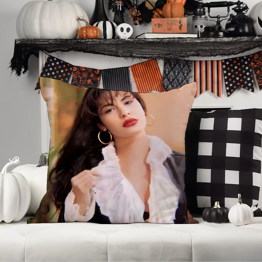S-selena Q-quintanilla Singer Pillow Case Office Cushions Suitable For Sofa Car Decorative Cushion Cover 12x12Inch