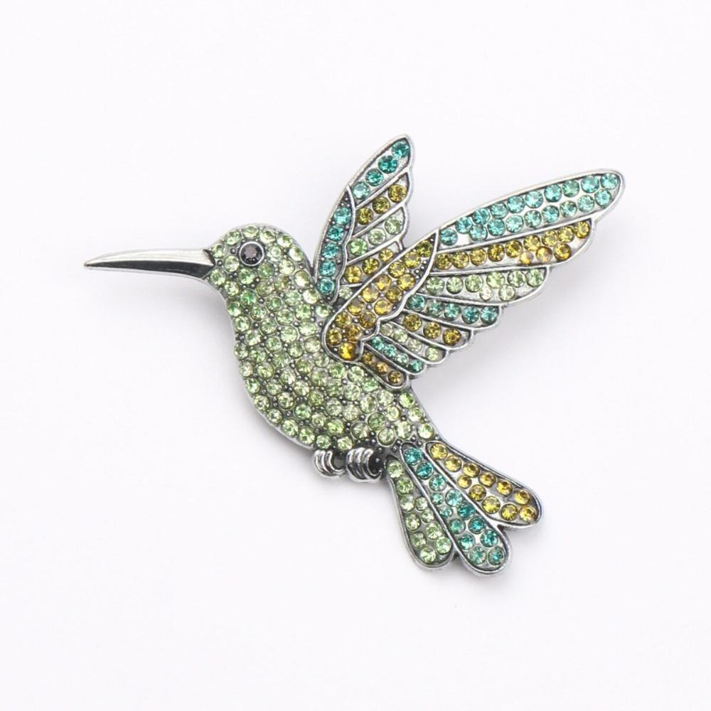 Luxury Hummingbird Brooches Elegant Rhinestone Brooches Fashion Brooch Pins  Prom 3