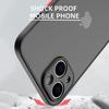 Capa Fina Fosca à Prova de Choque de Luxo Para iPhone 16 15 14 Plus 13 12 11 Pro Max Plus Para-choque de Silicone Capa Dura Transparente Capa funda