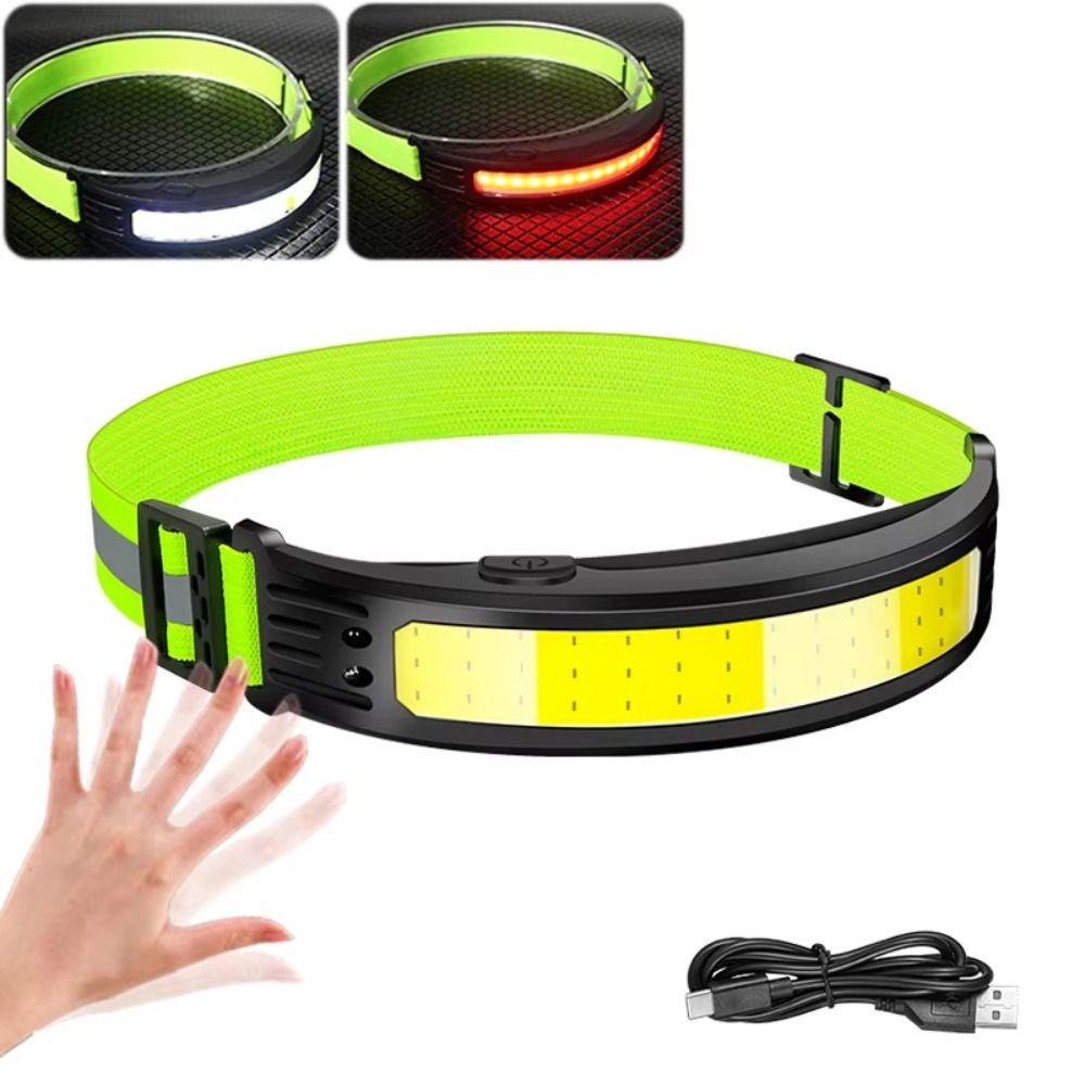Waterproof Sensor Headlight Powerful Wave Sensor USB Rechargeable Head Lamp  Hiking
