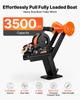 VEVOR Boat Trailer Winch Stand with Roller, 1588 kg, 6.1m Orange Polyester Strap, Boat Winch Mount, for 2-3 Inches W x 3-4 Inches H Trailer Tongue