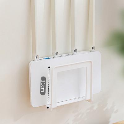 Wall Mounted Router Bracket Stable Wifi Router Shelf  Wireless WIFI TV Set-Top Storage Box Power Strip Organizer Holder