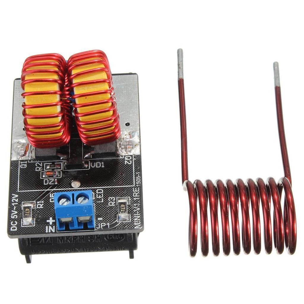 Modulo di riscaldamento ad induzione professionale a bassa tensione per riscaldamento ad induzione 5V-12V 120W con bobina