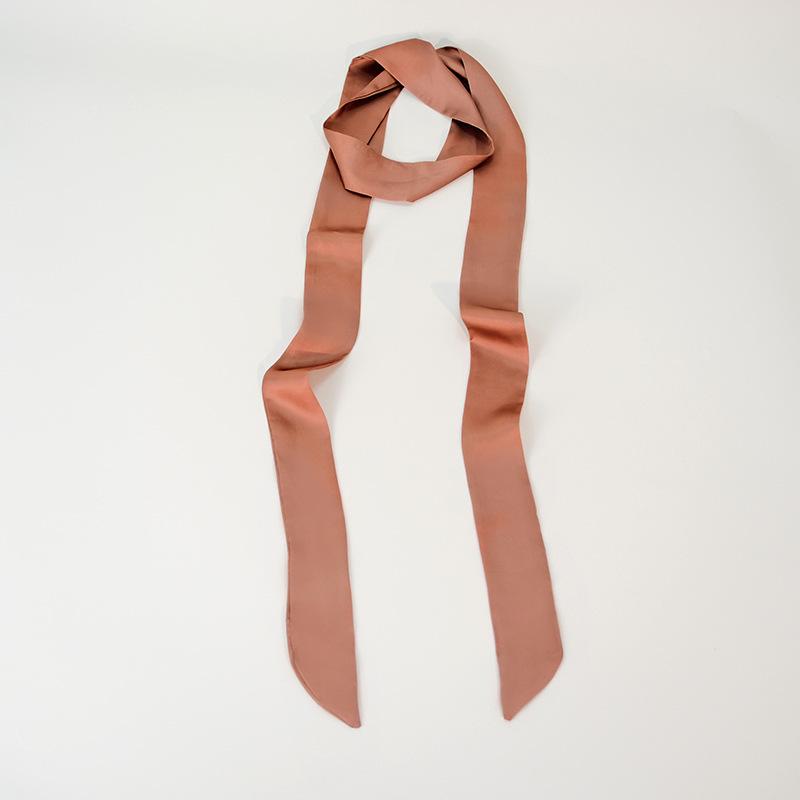 Elegante Sciarpa in Seta Raso 200cm: Accessorio Sottile, Lungo e Stretto da Donna per Capelli, Collo, Borsa o Cintura