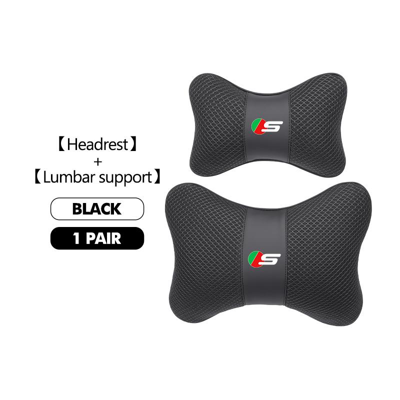 For Jaguar Car Seat Cover Breathable Headrest Neck Pillow Support Protection Cushion XF XJ XE XK S-Type F-Type X-Type F-Pace