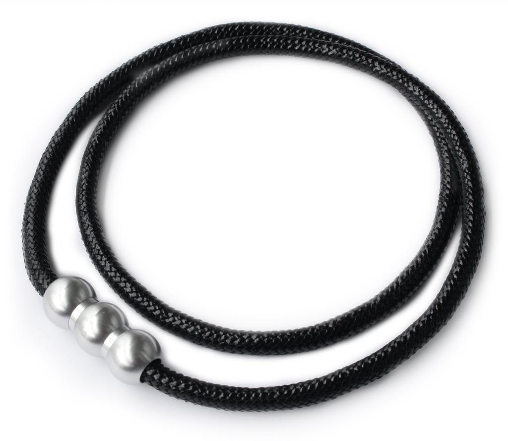 Collier de Sport Erg WAVE x L53cm Baseball Tennis Golf Marathon Tennis de Table Gym Équilibre Magnétique Smartphone Cou Raide Épaules Raides Engourdissement