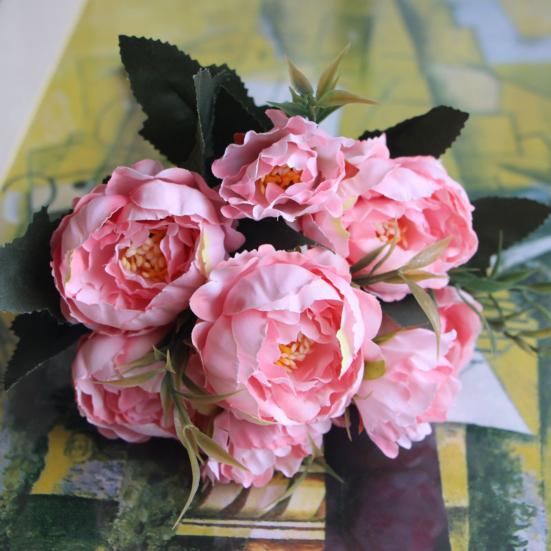 1Pc Artificial Flower Lifelike Multipurpose Silk Cloth Beautiful Decoration Floral for Wedding