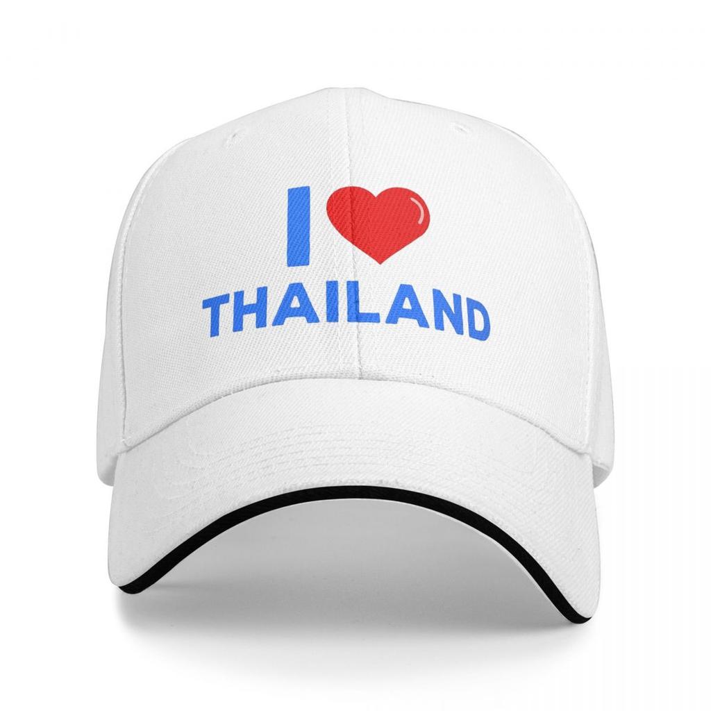 Unisex Baseballové klobouky Miluji Thajsko Venkovní Streetwear Letní Sportovní Baseballové čepice Hip Hop čepice Casquette Klobouky