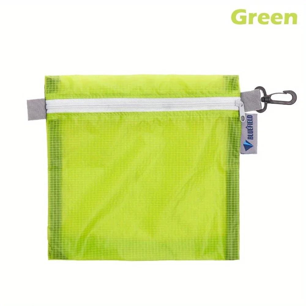 1PC Nylon Ultra Light Zipper Storage Bag Outdoor Organizer Backpack Rain Cover with Hook Waterproof Camping Hiking Swimming Bags