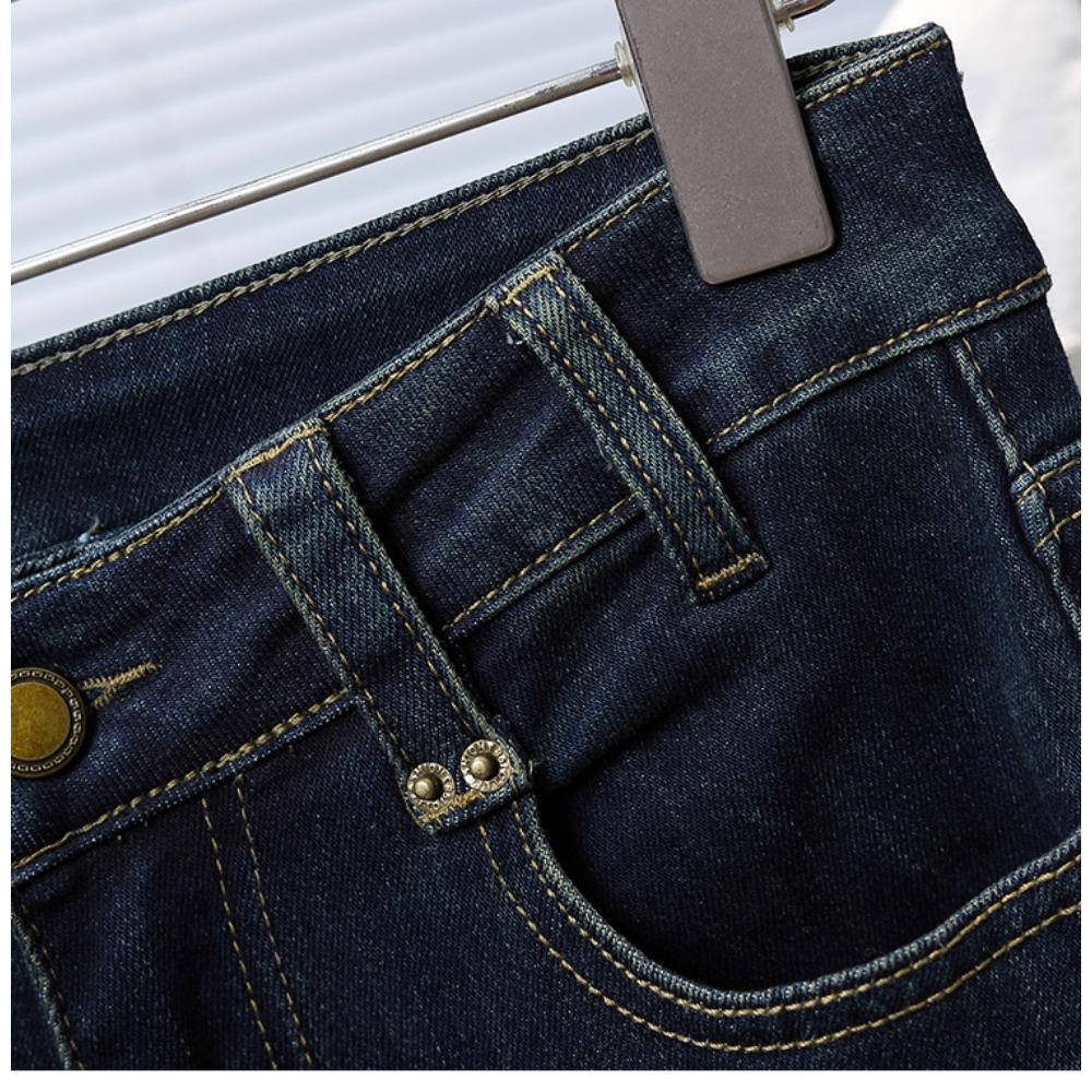 Dimanaf 2025 Mărimi Mari Toamnă Femei Blugi Pantaloni Denim Femei Elastic Basic Talie Înaltă Pantaloni Mărimi Mari Pantaloni Fashion 5XL