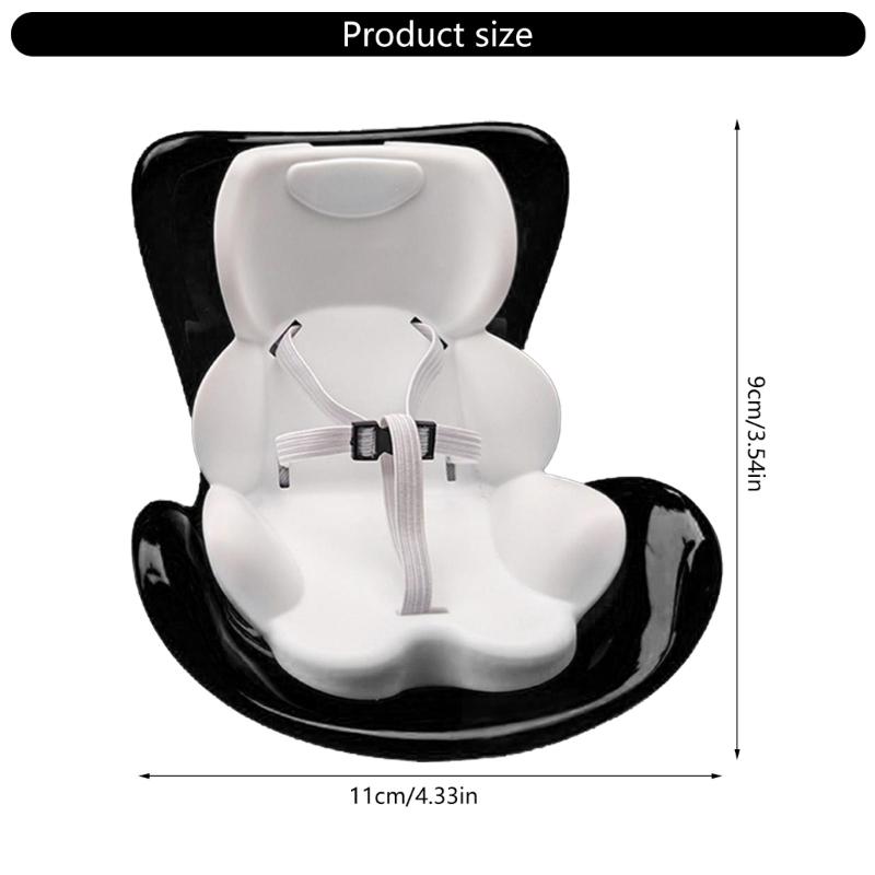 Realistische Puppe für Auto-Innenraum, Autositz mit Sicherem Clip zur Befestigung am Lüftungsschlitz für 4-6 Zoll Plüschtiere und Lufterfrischerhalter