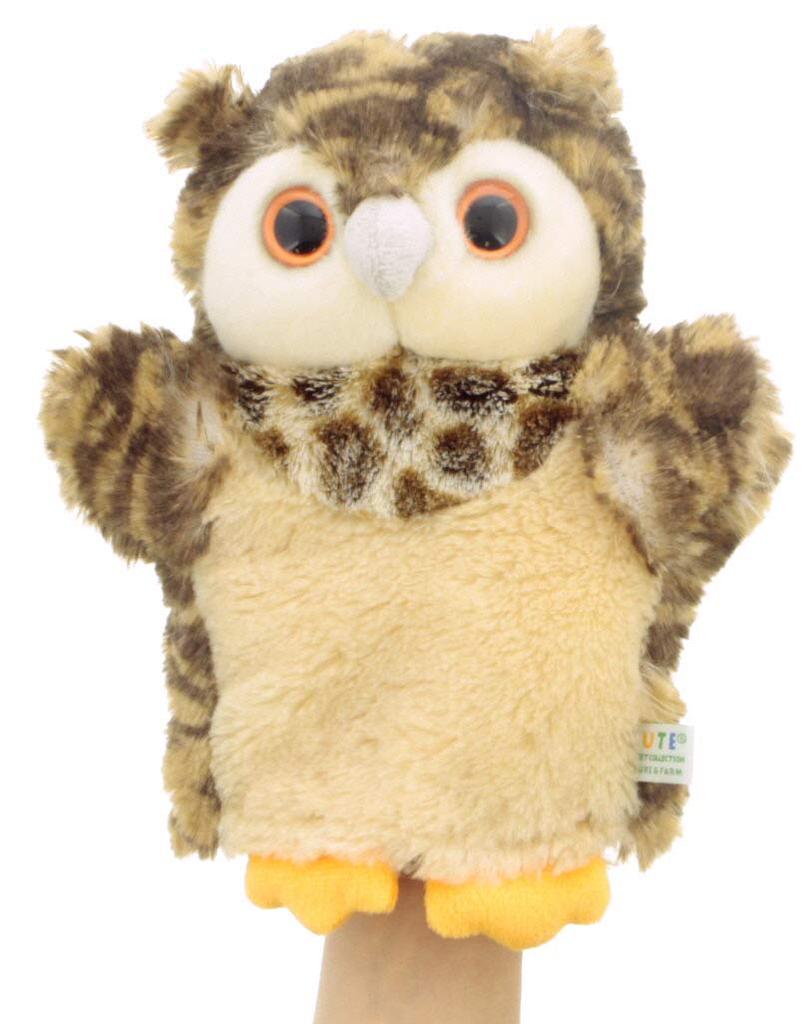 PUPPET COLLECTION NATURE FARM Owl Hand Brown & Puppet,