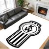Anti‑Slip Crystal Velvet Floor Rug, Kenworth Trucks Design Carpet for Indoor Living Bedroom Home Decoration