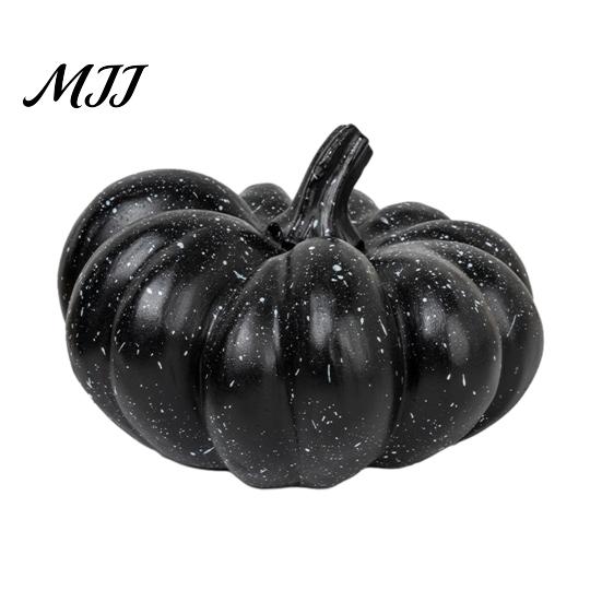 Tabletop Pumpkin Sculpture Halloween Ornaments, Resin Delicate Texture Stable Sculpture, Spotted Retro Textured Accents, for TV Cabinet