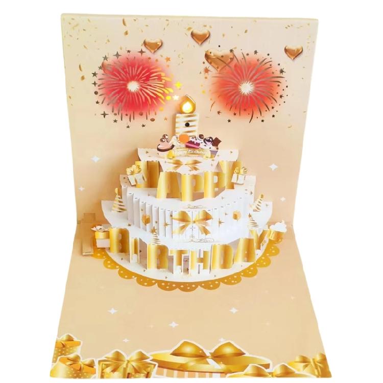 Musical Birthday Greeting Card with Light and Music Happy Birthday Card Greeting Cards for Women Men Kid Friend Birthday