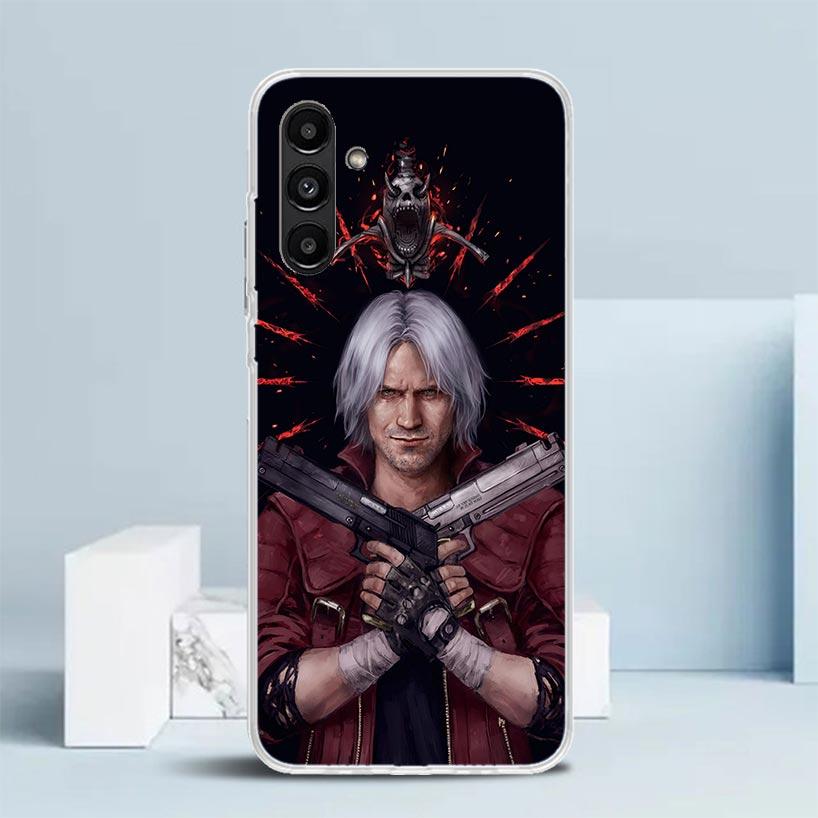 

Чехол для телефона Samsung Galaxy A17 A37 A57 A16 A26 A36 A56 A15 A14 A55 с изображением игры D-Devil May Cry 5 A13 A53 A25 A35 A24 A34 A23 A Samsung A24