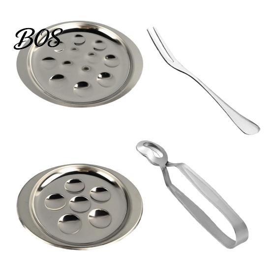Schnecken Gabelklammern Edelstahl Schneckenplatte mit Gabeln, 6/12 Loch Auflaufform für den Ofen, Vorspeisen Serviertablett Anti-Rutsch-Rillen, Elegante Meeresfrüchte,