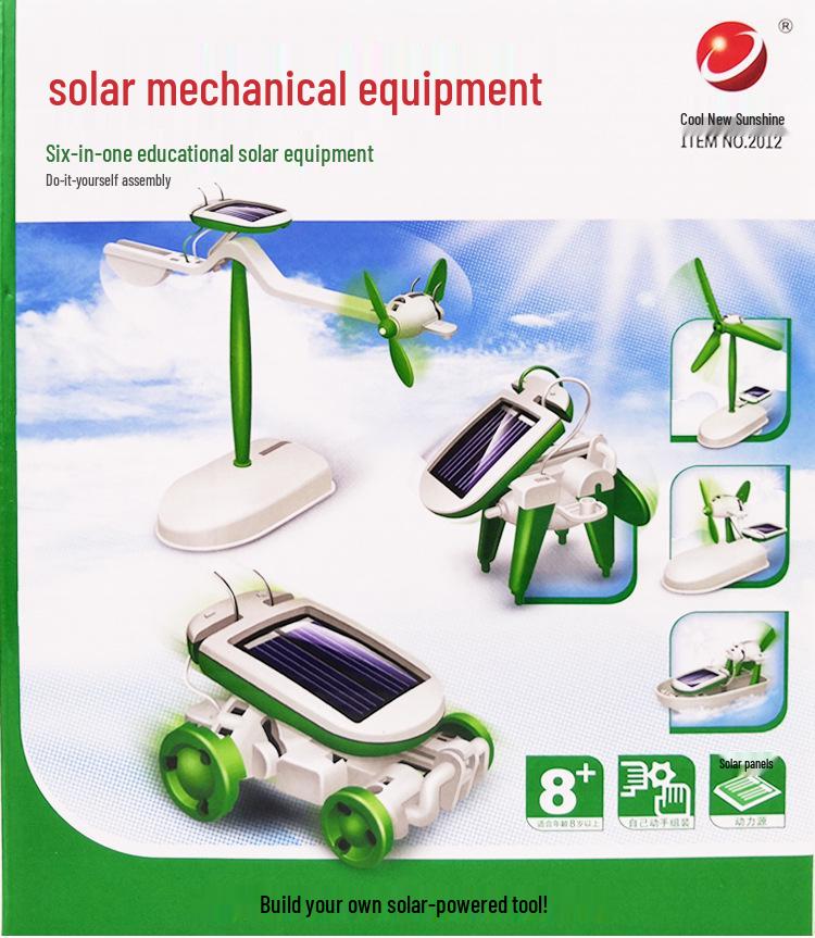 6-in-1 DIY Solar Robot Science Kit for Kids